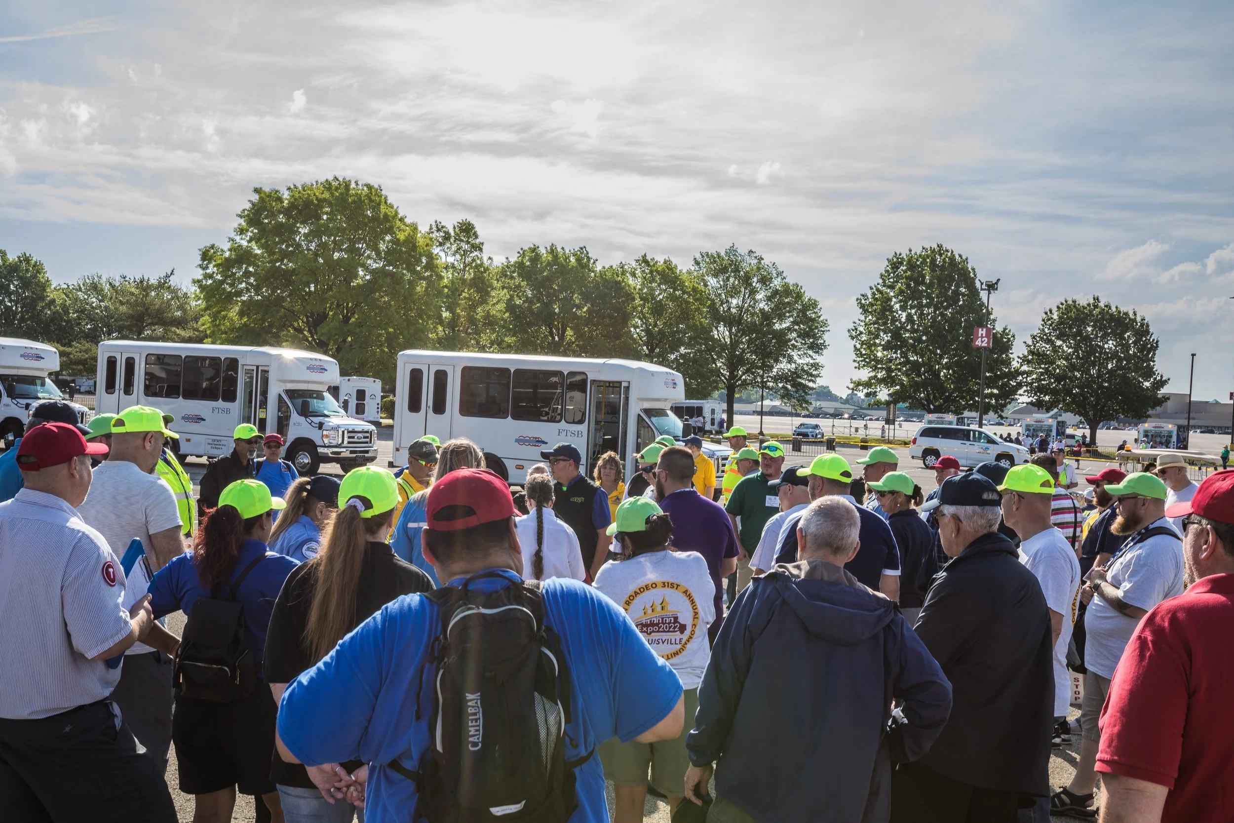 FTSB buses at the 2022 CTAA Roadeo.