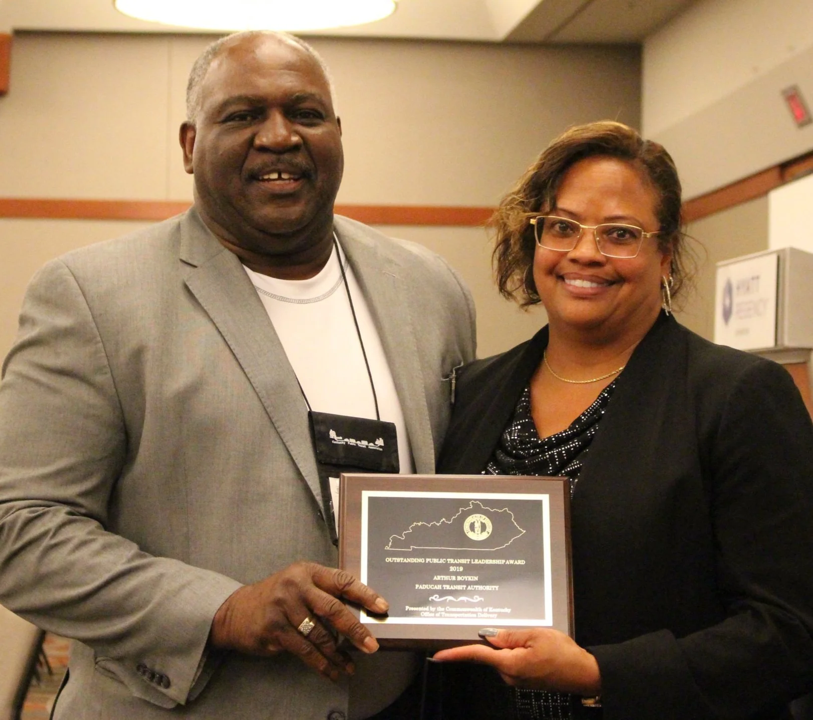 2019 Outstanding Public Transit Leadership to Arthur Boykin, PATS