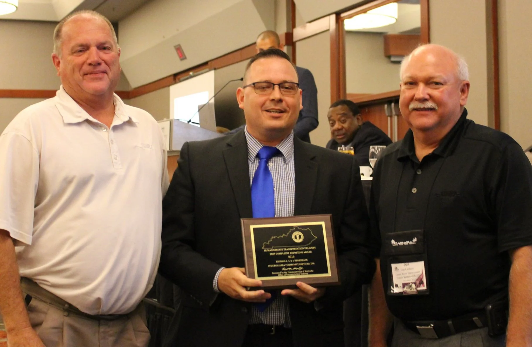 2019 Best NEMT Compliant Reporting Award  Barry Duncan & Dan Lanham GRITS