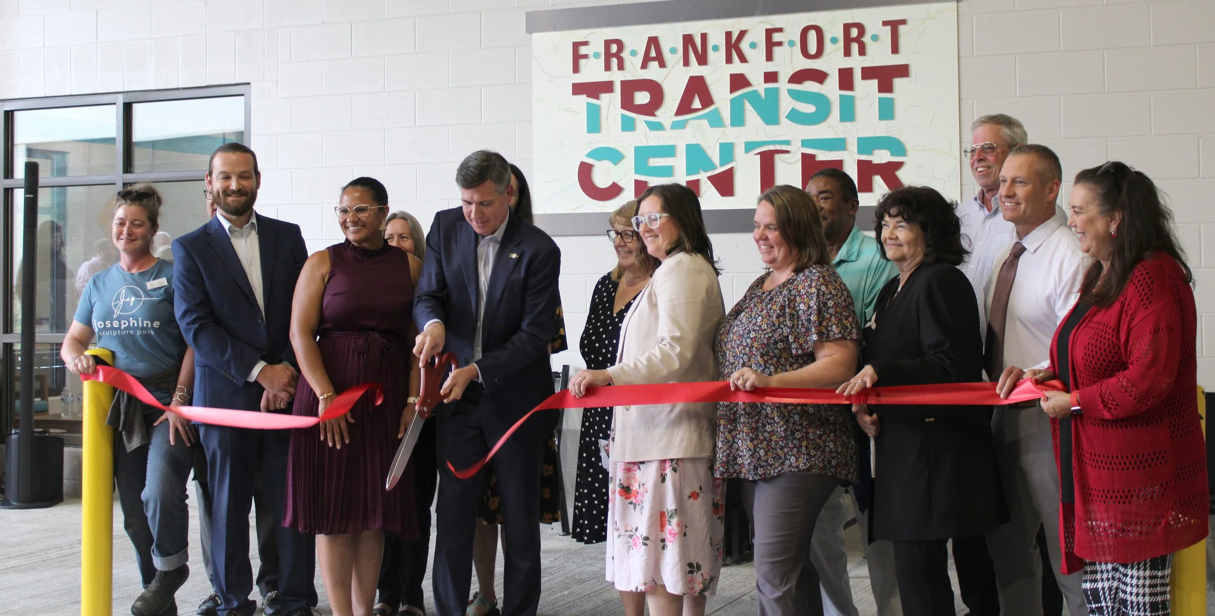 Ribbon Cutting at Frankfort Transit