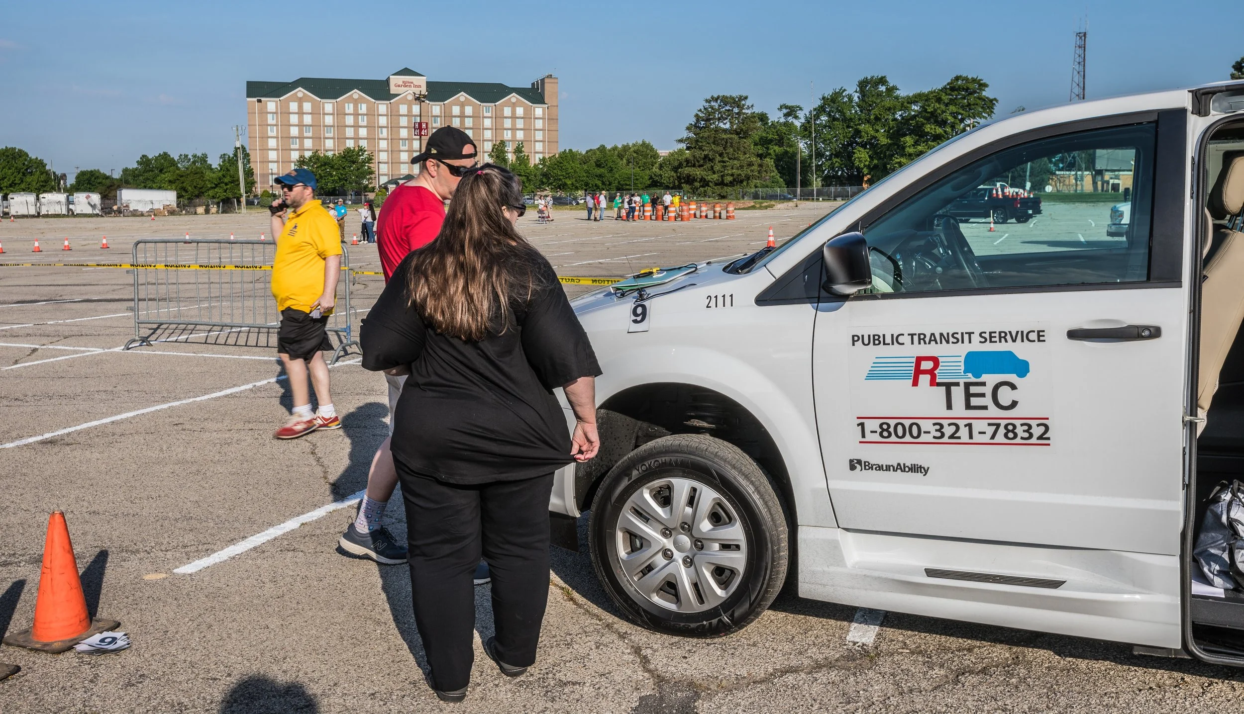 RTEC  mini-vans at the CTAA Roadeo at the mini-van division