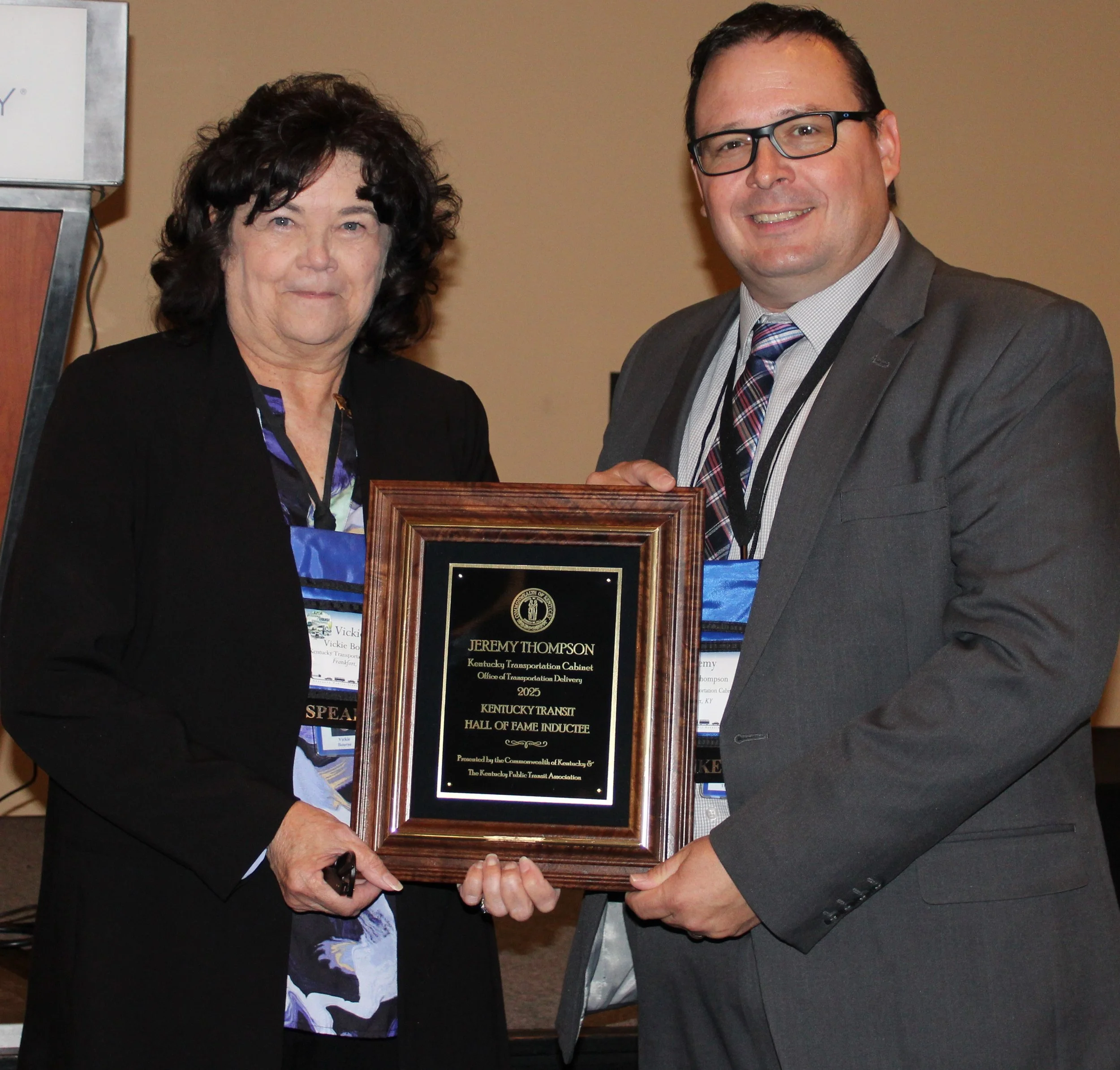KENTUCKY TRANSIT HALL OF FAME Jeremy Thompson  Kentucky Transportation Cabinet Office of Transportation Delivery