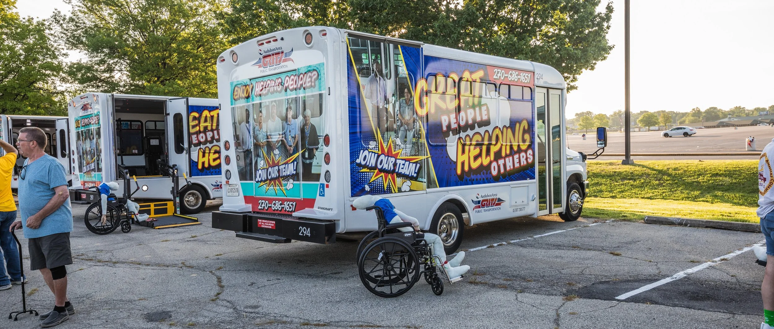 GRITS Bus at the wheel-chair securement competition  CTAA Roadeo