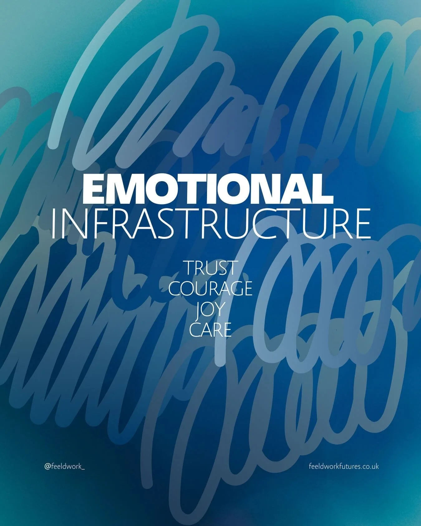 🛠 Emotional Infrastructure
It sounds soft but it’s the hardest stuff to build.
Without trust, care, courage and joy, no policy, tool or prototype will last.
We treat emotions as the real foundations of the future. They’re invisible, b