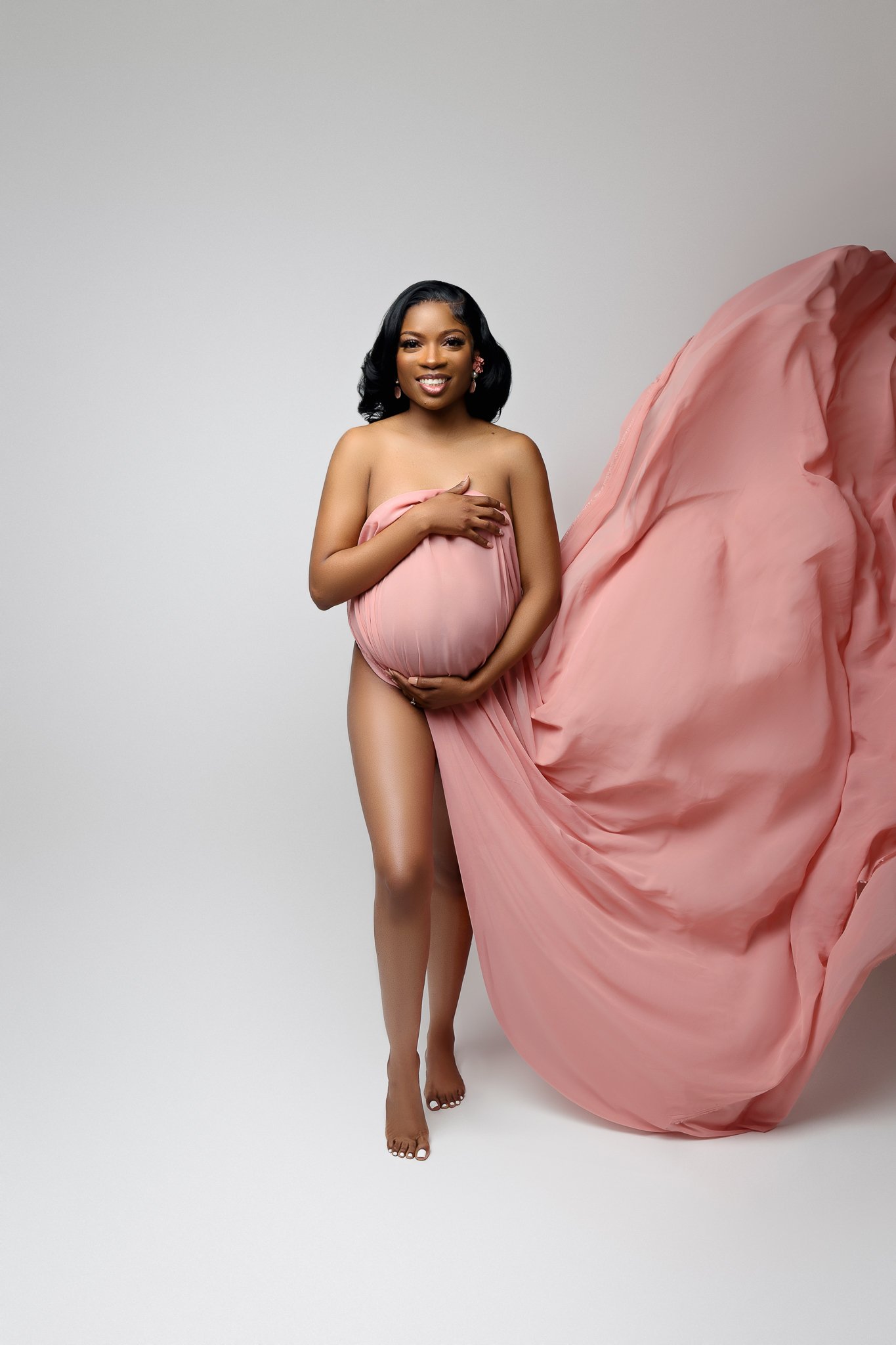 Atlanta, GA Maternity Photographer | Ashley L. Studio Maternity Session 