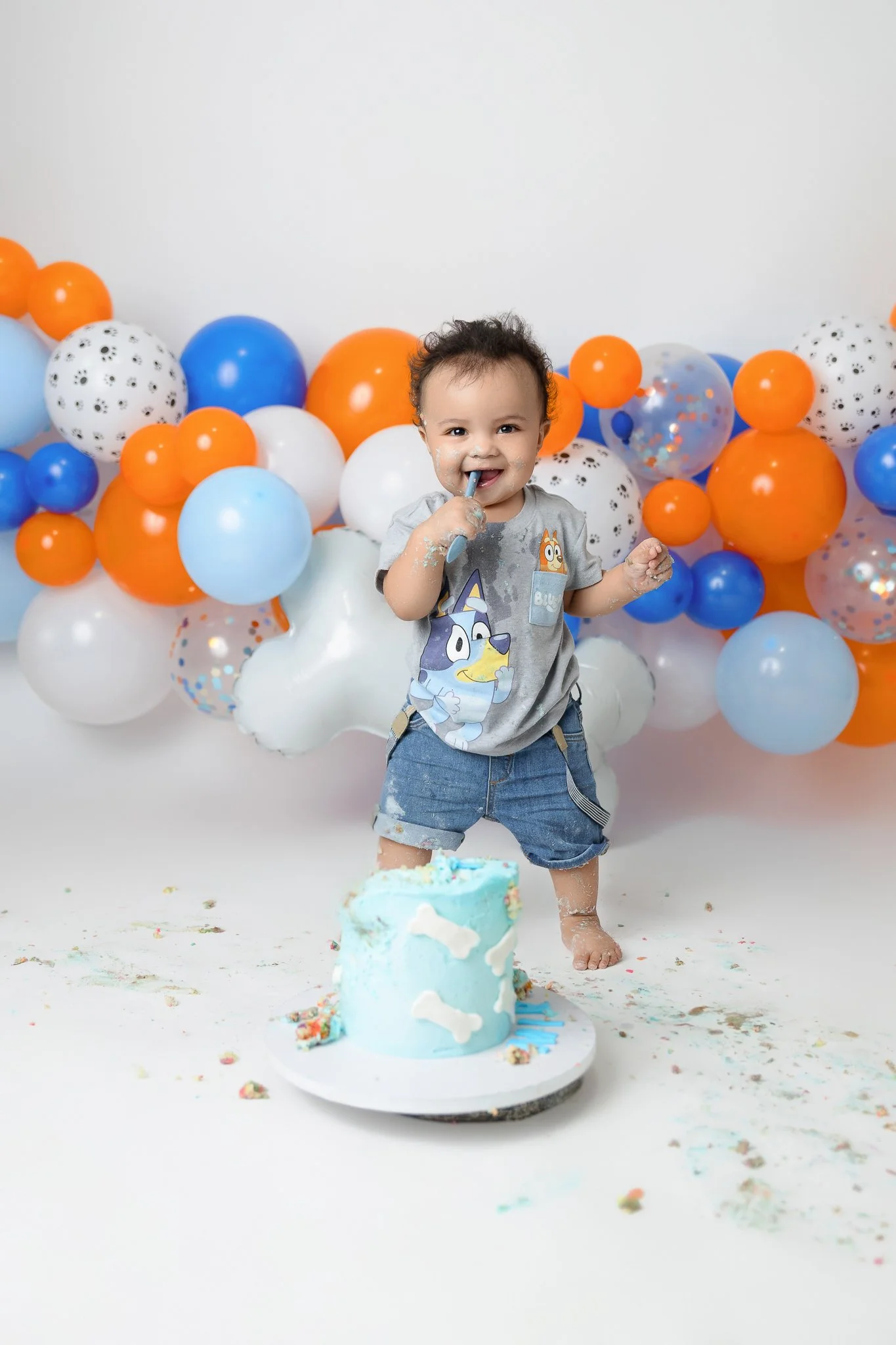 Atlanta, GA Newborn Photographer | Zymir Studio Cake Smash Session 