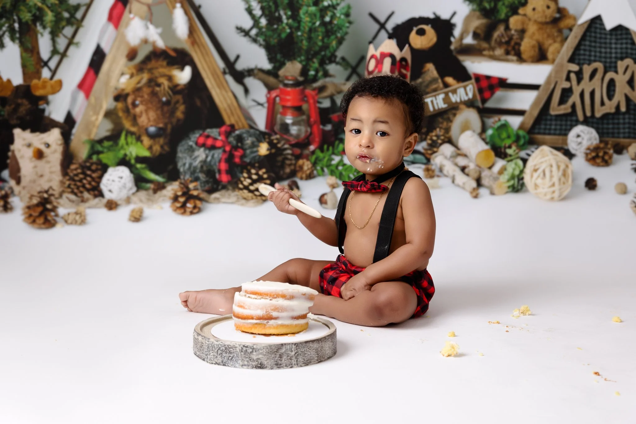 Atlanta, GA Newborn Photographer | Kason Studio Cake Smash Session 