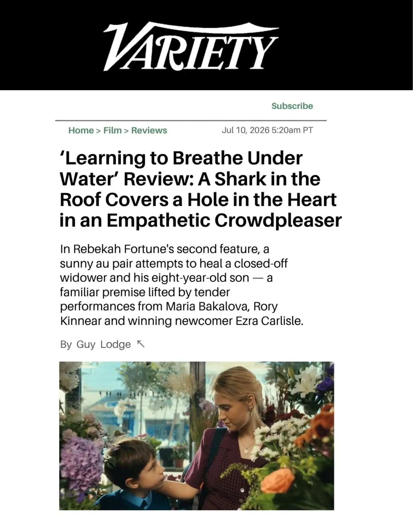 Reviews are in ! 

@variety