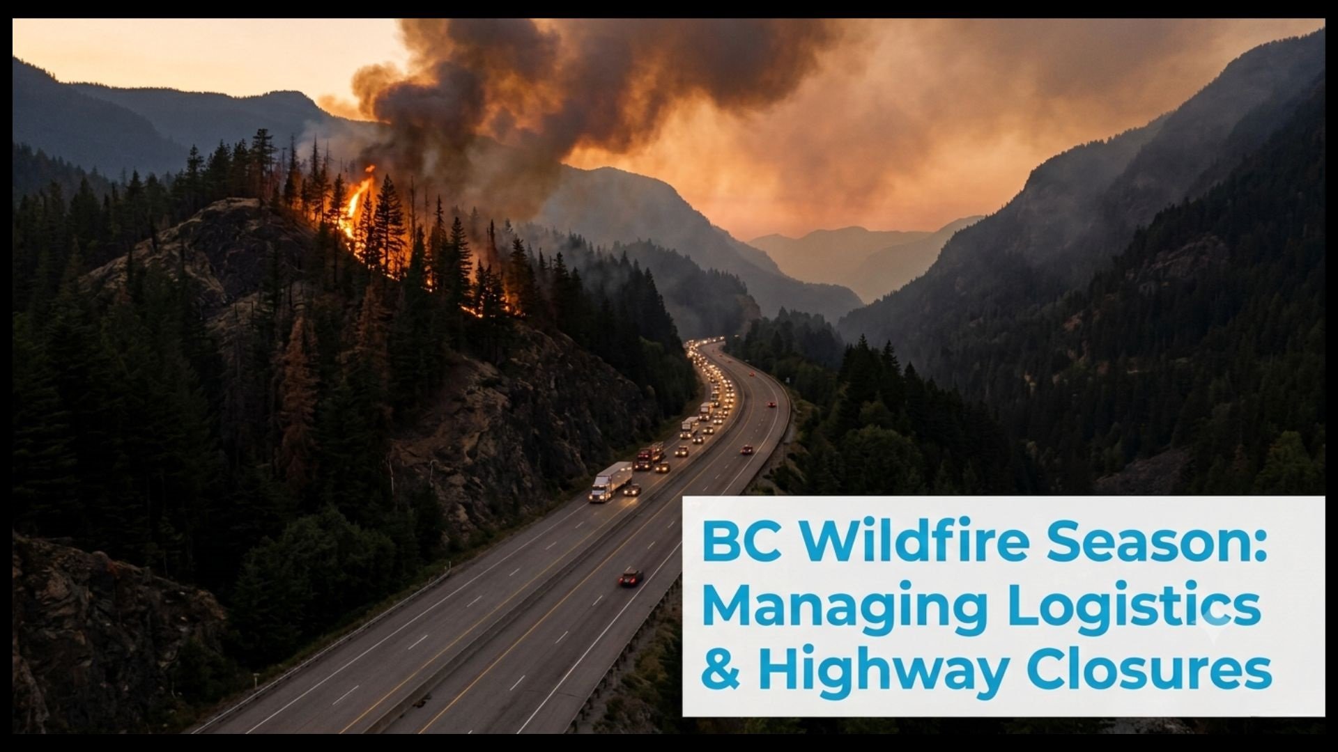 Navigating B.C. Wildfire Season: Highway Closures, Supply Chain Impact, and What Shippers Need to Know