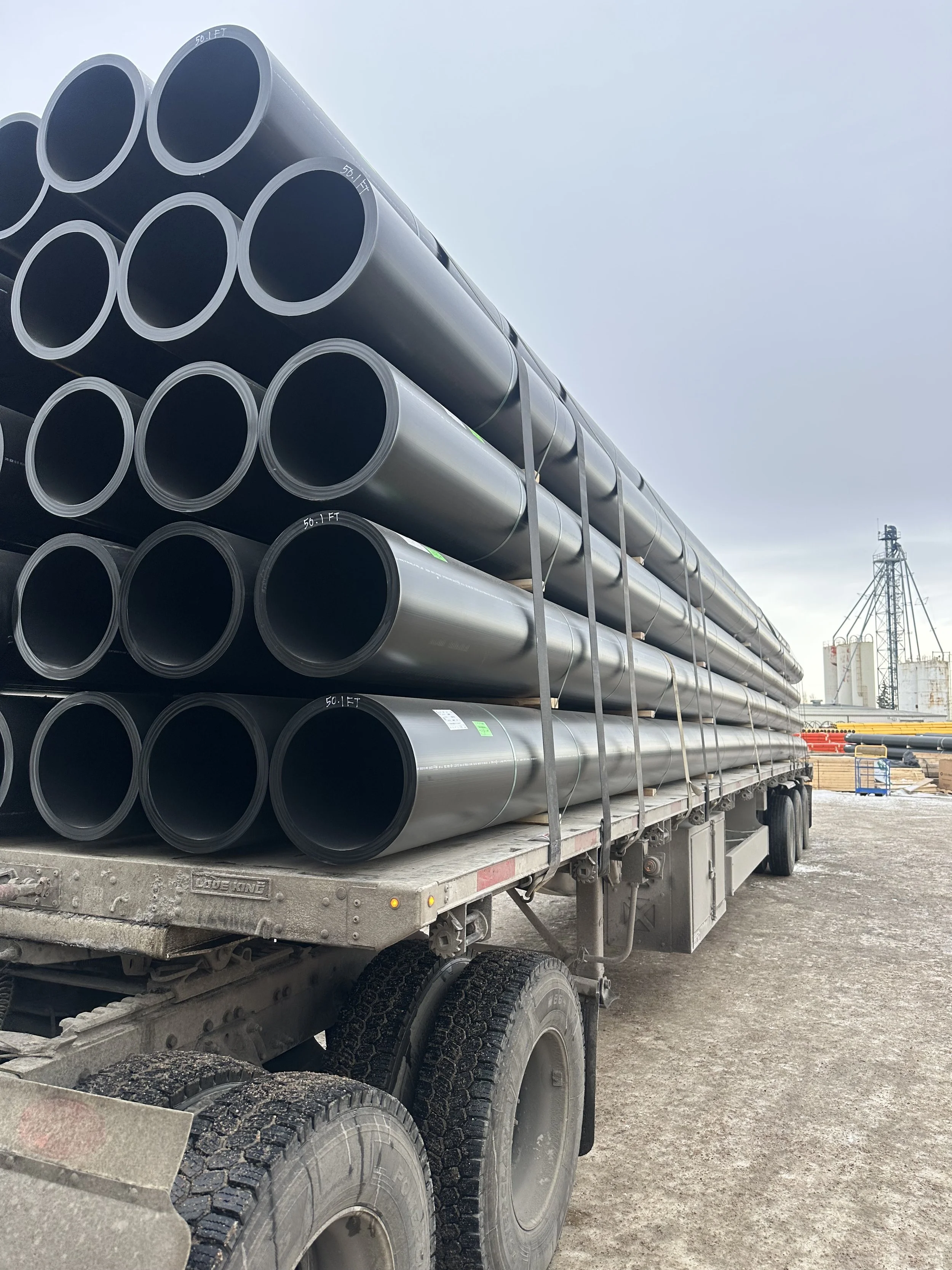 Specialized heavy haul trucking for mining equipment in the remote regions of Canada.
