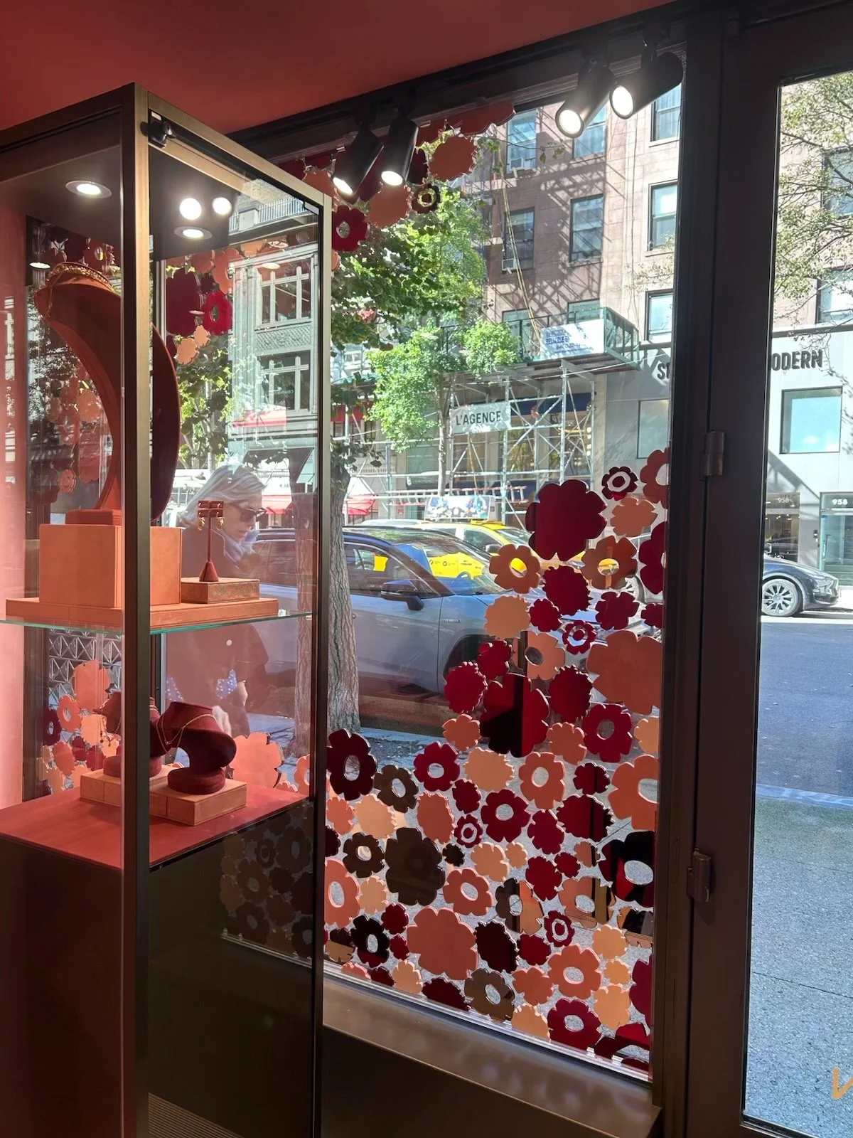 Fine Jewelry store interior on Madison Avenue in New York