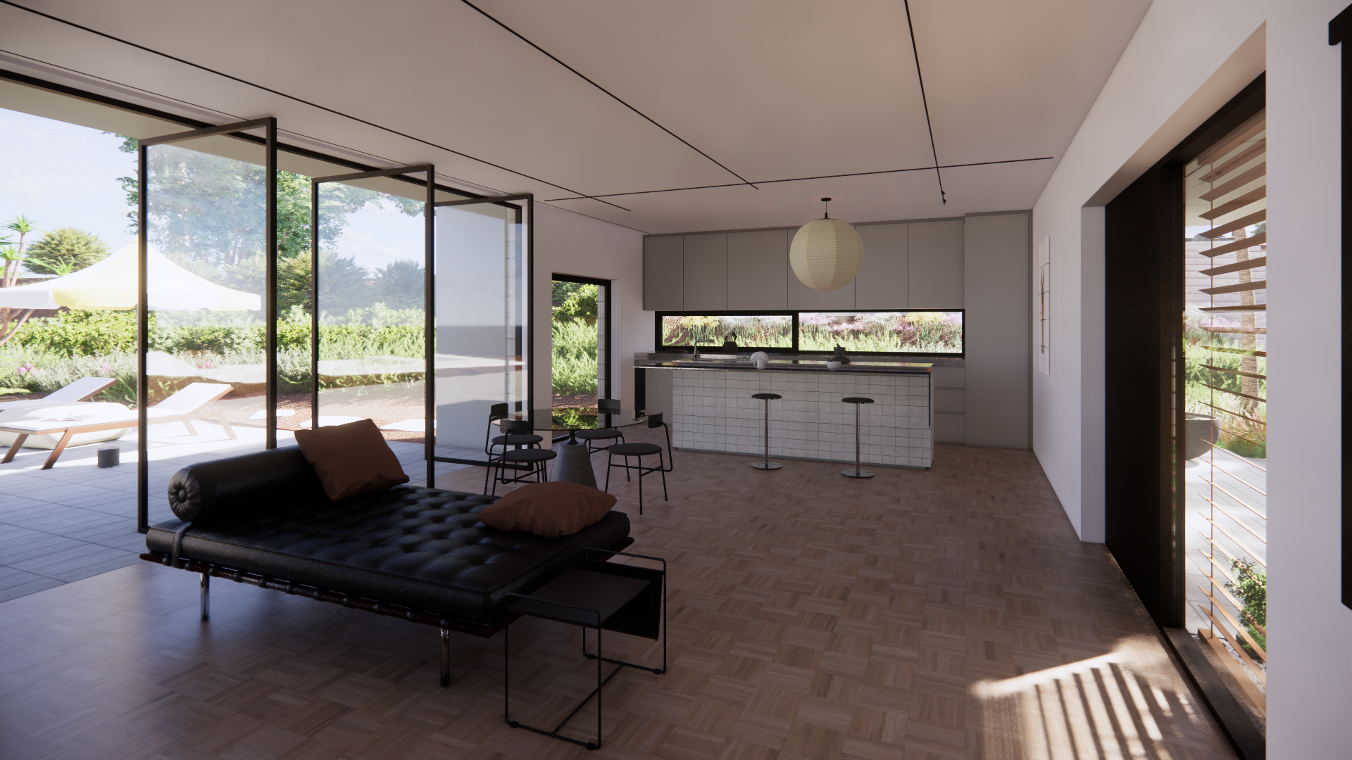 Interior design πολυτελούς παραθεριστικής κατοικίας στην Ελλάδα dire architects Sunset Villa II