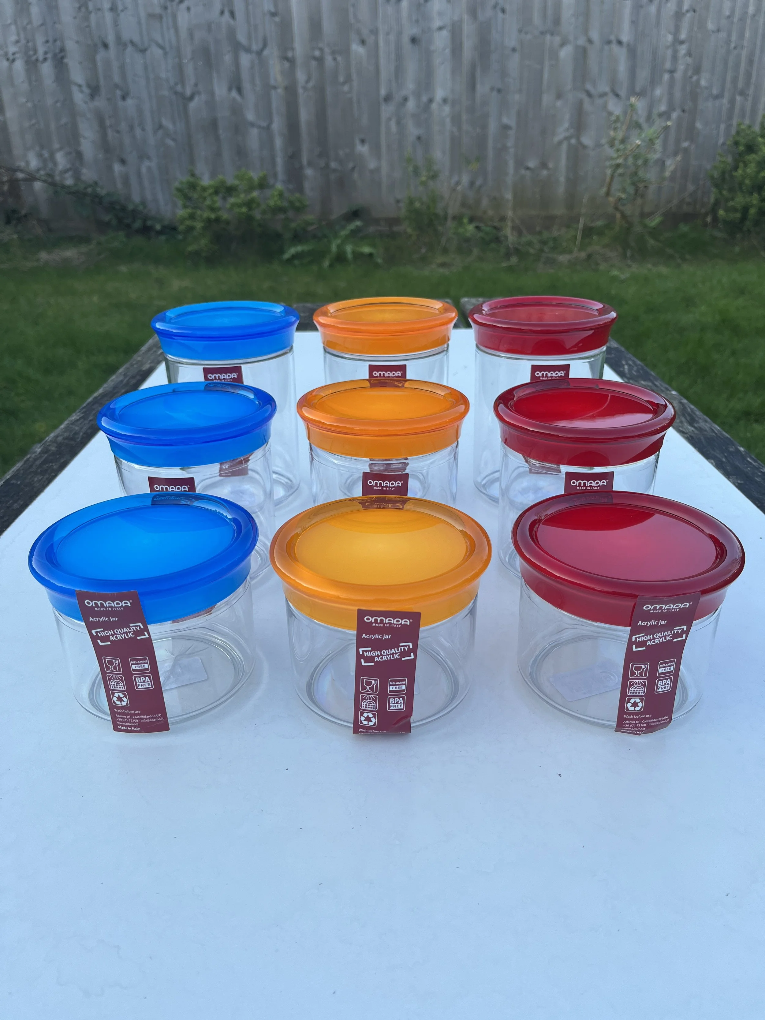 Omada Airtight Acrylic Storage Jars - 3 sizes
