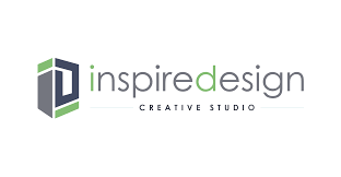 Inspire Design Creative Studio logo with a geometric icon and text