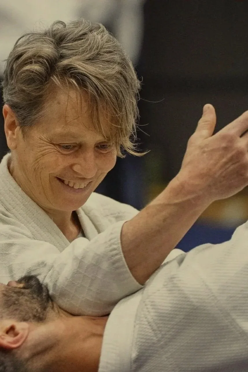 Roo Heins Sensei using Aikido to throw her training partner