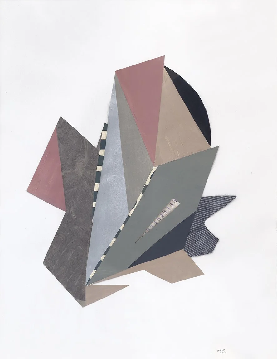 “True North," mixed media on paper, 34” x 28” framed, 2024