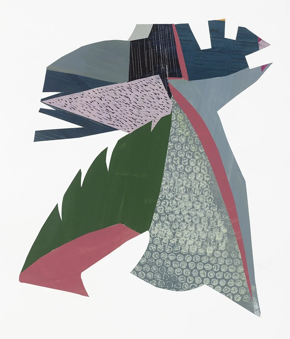 “Baraboo I,” mixed media on paper, 28” x 23” framed, 2024
