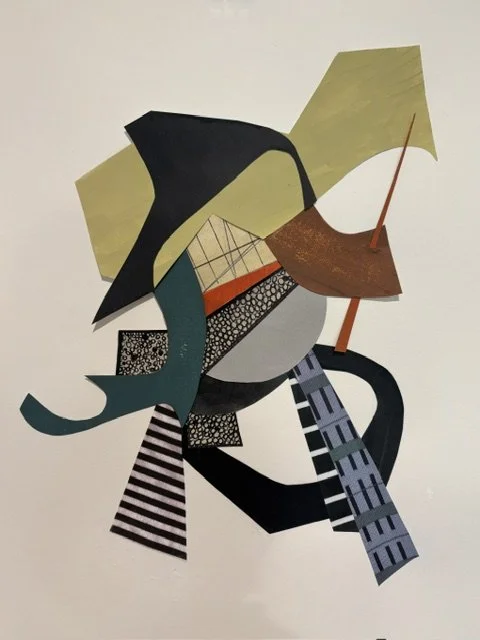  "Alfie" 24x18 mixed media collage on paper, 2026