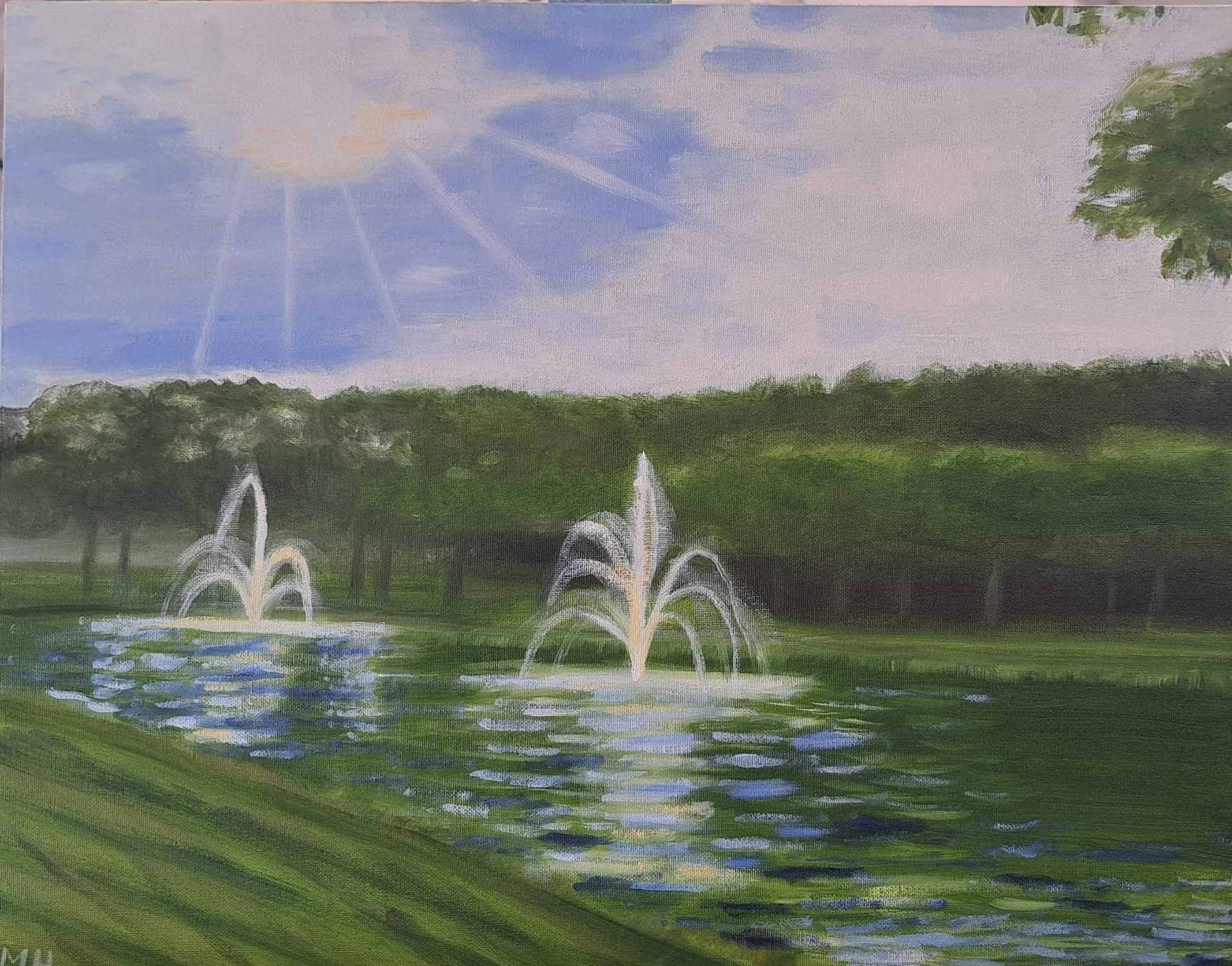 De Warande - Olieverf op board 2025, 40 x 50 cm - p.o.a.