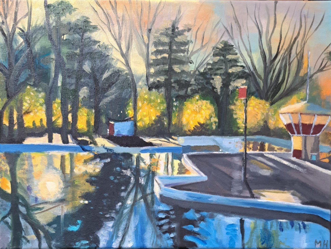 Kopie van An Unattended Spectacle van Isabella Werkhoven - Olieverf op doek 2024, 30 x 40 cm - p.o.a.