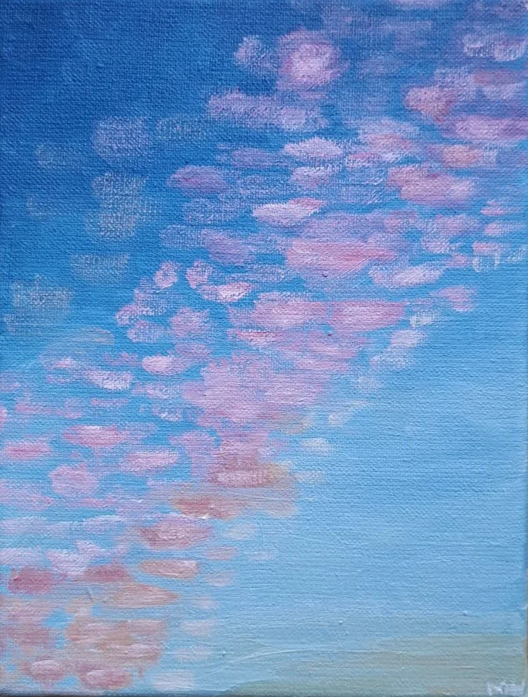 Avondlucht - Olieverf op doek, 2025. 20 x 18 cm - 25 euro