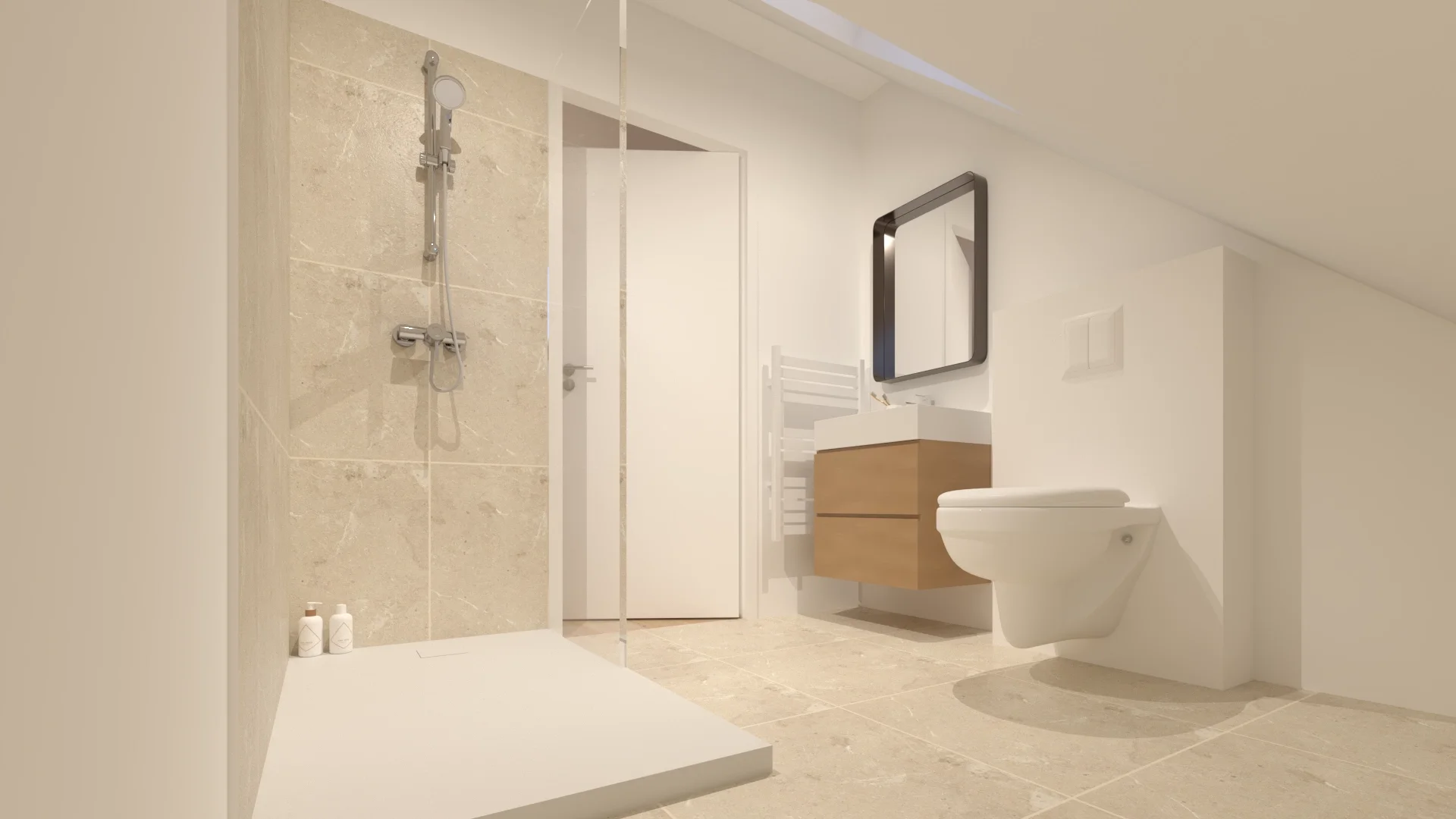 Rénovation salle d'eau combles