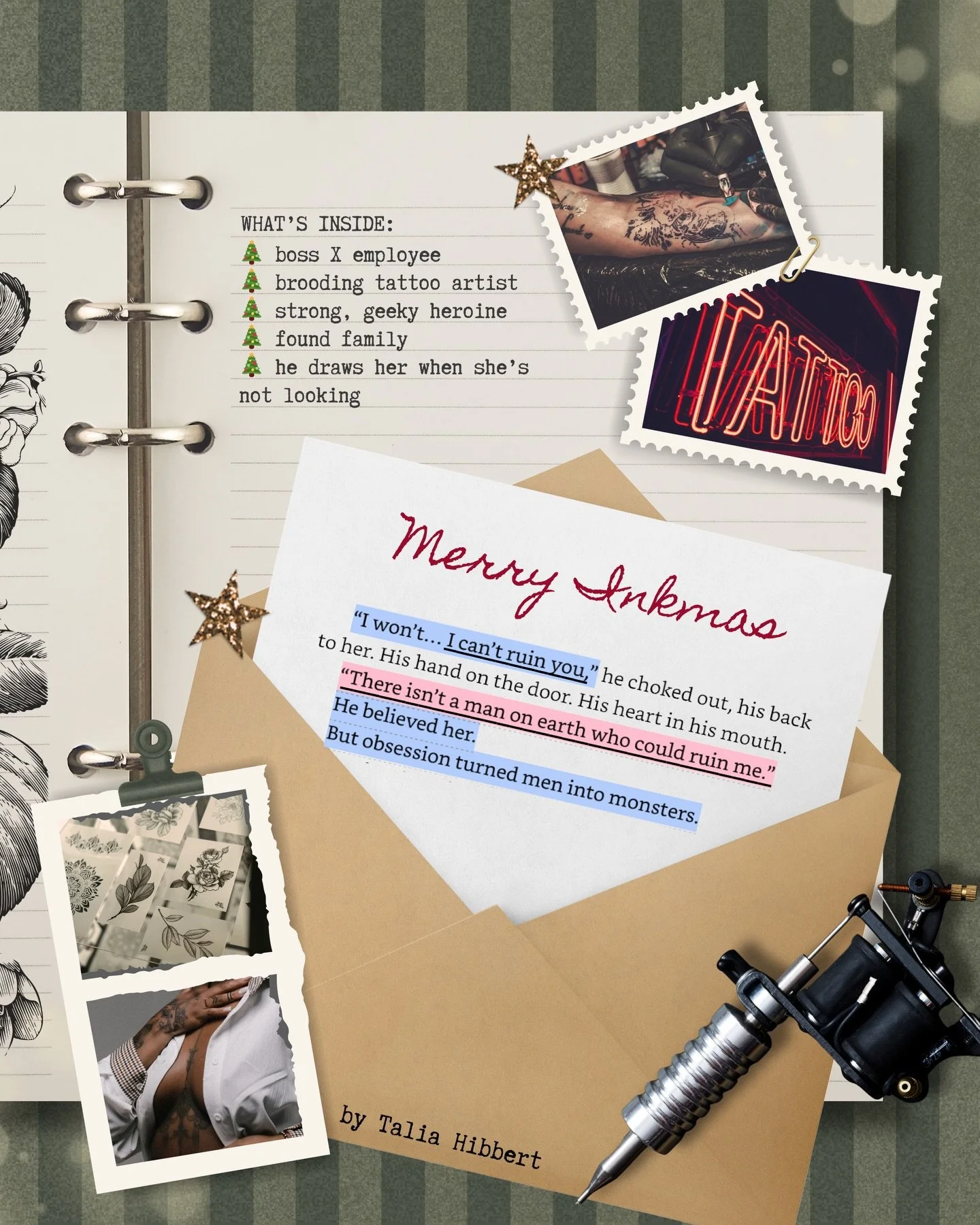 What&rsquo;s your favorite holiday tradition, big or small? 🌲🎁

&mdash;&mdash;

📖 Merry Inkmas by Talia Hibbert 

The infamous tattoo artist&rsquo;s been watching geeky Bailey Cooper for months, but that&rsquo;s all he&rsquo;ll ever do: watch. Bai