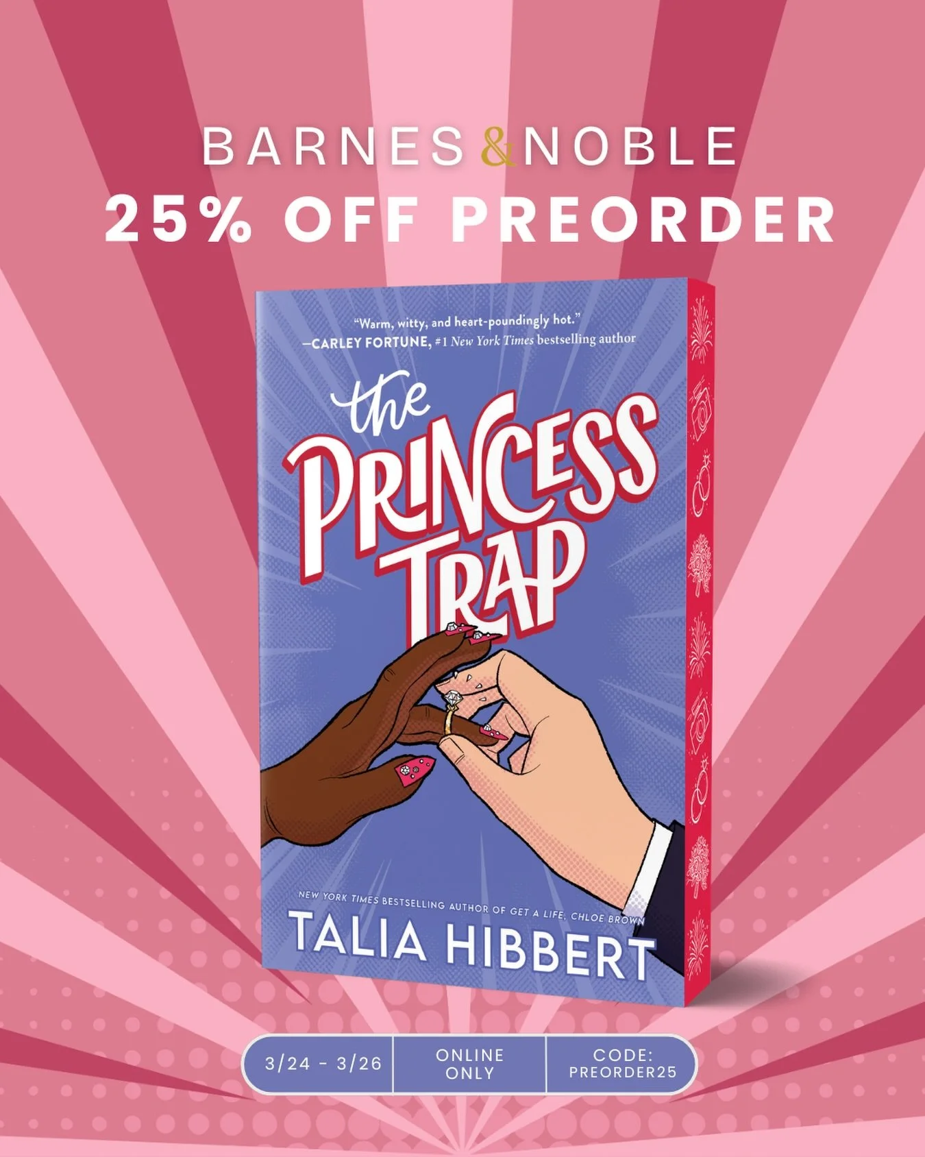 The Princess Trap is hitting shelves this summer!! 

If you have a B&amp;N Rewards or B&amp;N Premium Membership you can save 25% when you pre-order The Princess Trap and Untouchable (or both 😉)

Rewards membership is free, and this is happening for