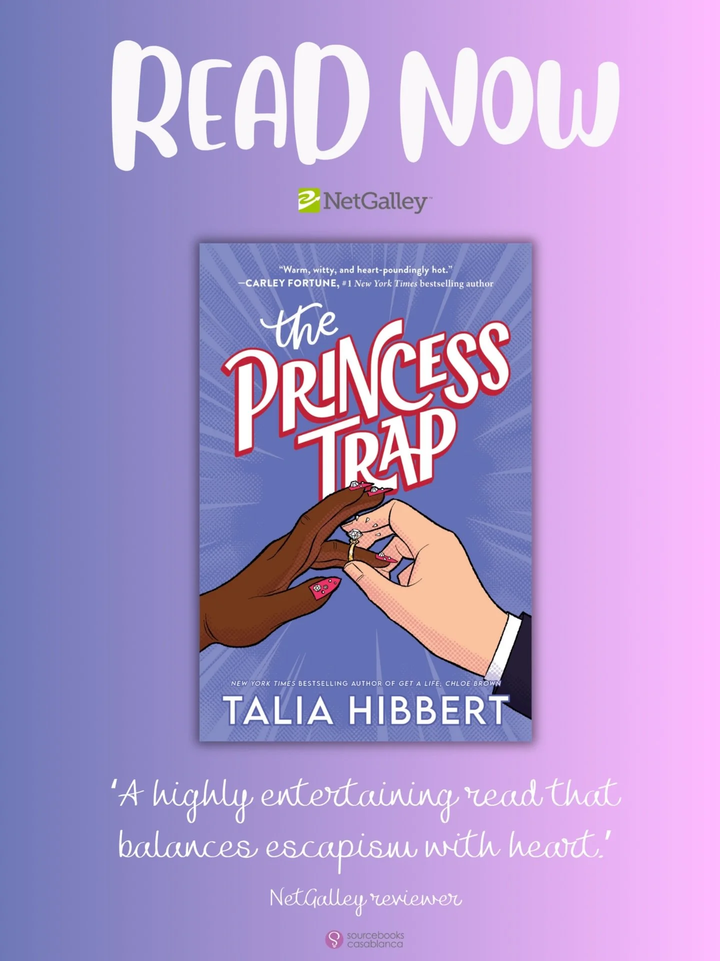 SURPRISE!! The Princess Trap is READ NOW on NetGalley. 💜👑

The campaign is UK only and it is unlimited access from Friday 22 May - Monday 25 May.

Access will automatically shut down at midnight.

#netgalley #readnow #theprincesstrap #taliahibbert