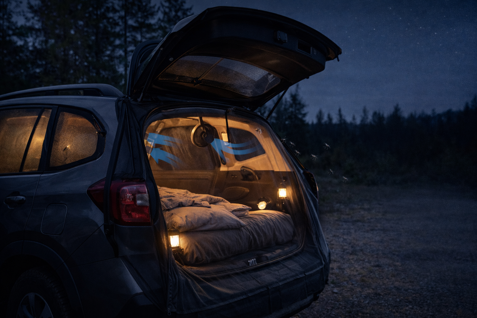 Car Camping Ventilation &amp; Bugproofing (2026): Window Screens, Fans, and Condensation Fixes for Sleeping in Your Car