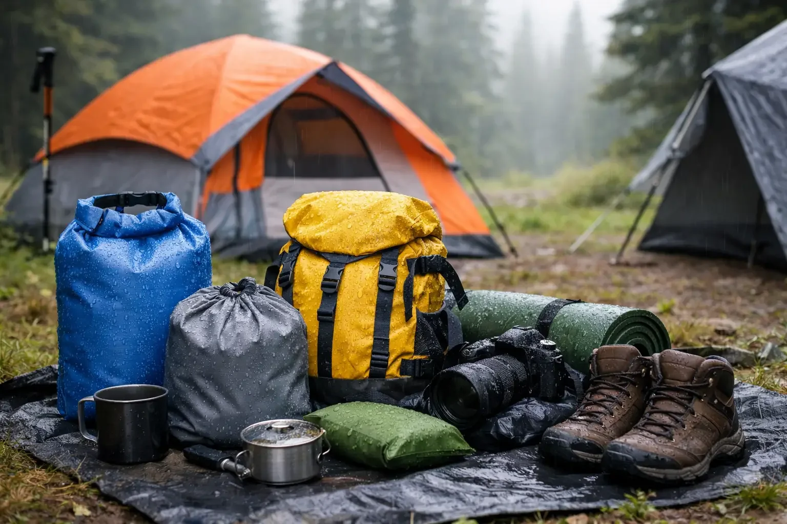 Keep Gear Dry While Camping: A Simple Plan