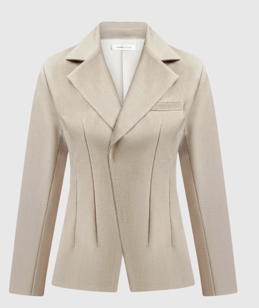 Tailored double breasted blazer 