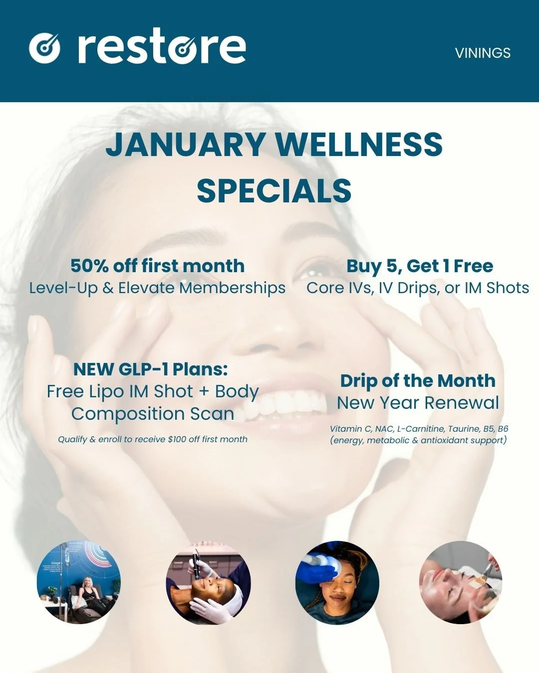 Restore January Wellness Promotions