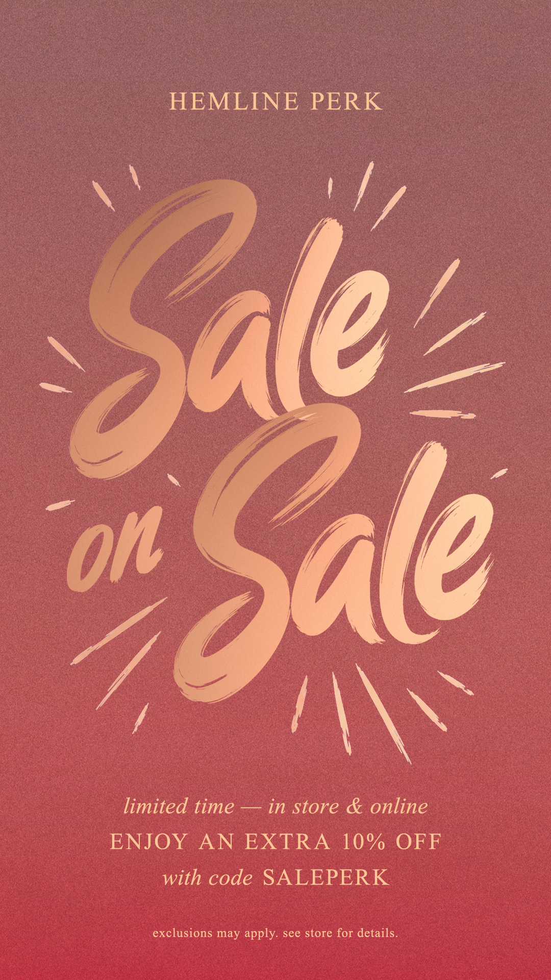 Hemline Sale on Sale