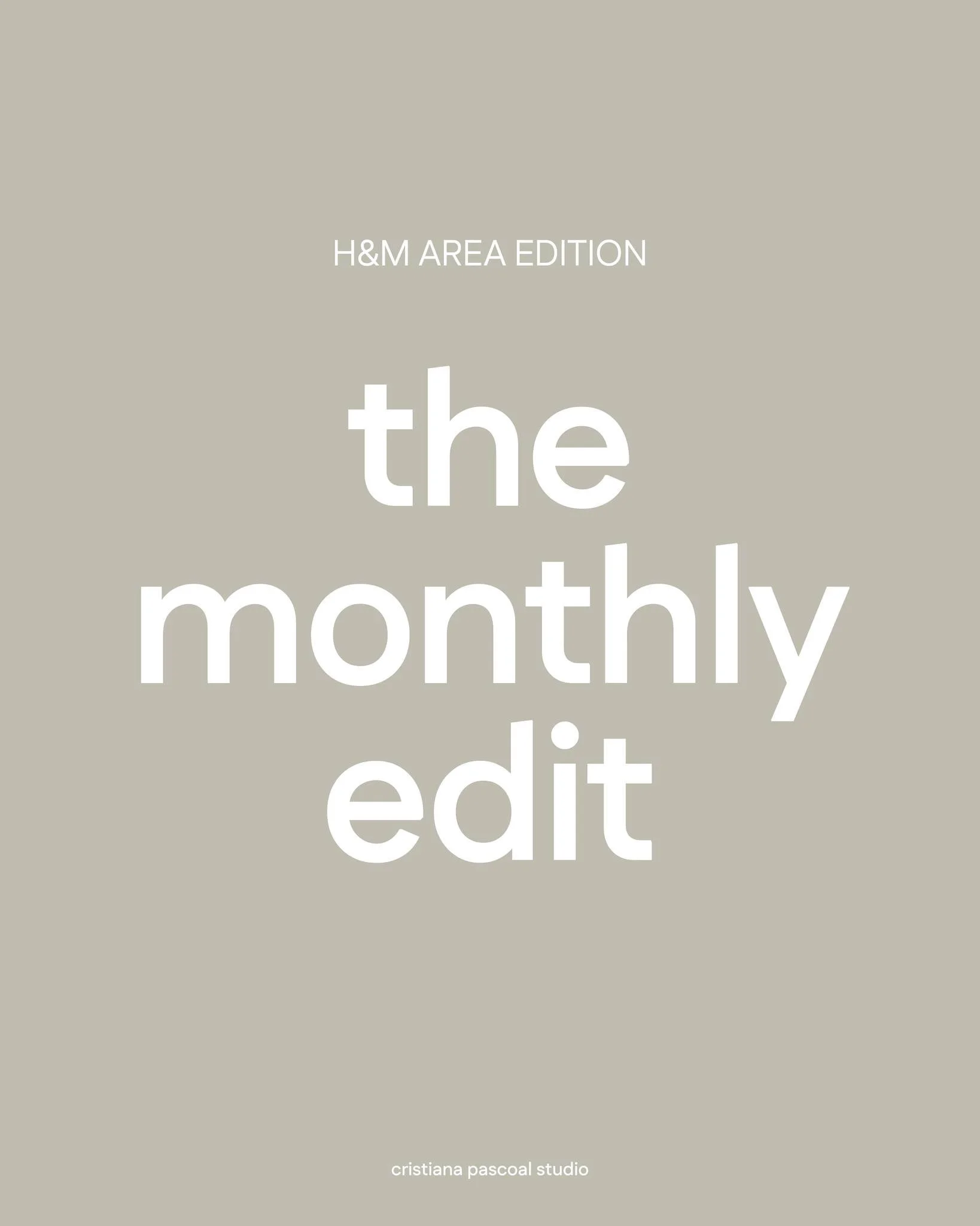 THE MONTHLY EDIT / Area Store Edition

A sele&ccedil;&atilde;o deste m&ecirc;s &eacute; da Area, onde podem encontrar algumas pe&ccedil;as de design de marca, mas tamb&eacute;m pe&ccedil;as lindas mais budget-friendly e por vezes, aos mesmos pre&cced