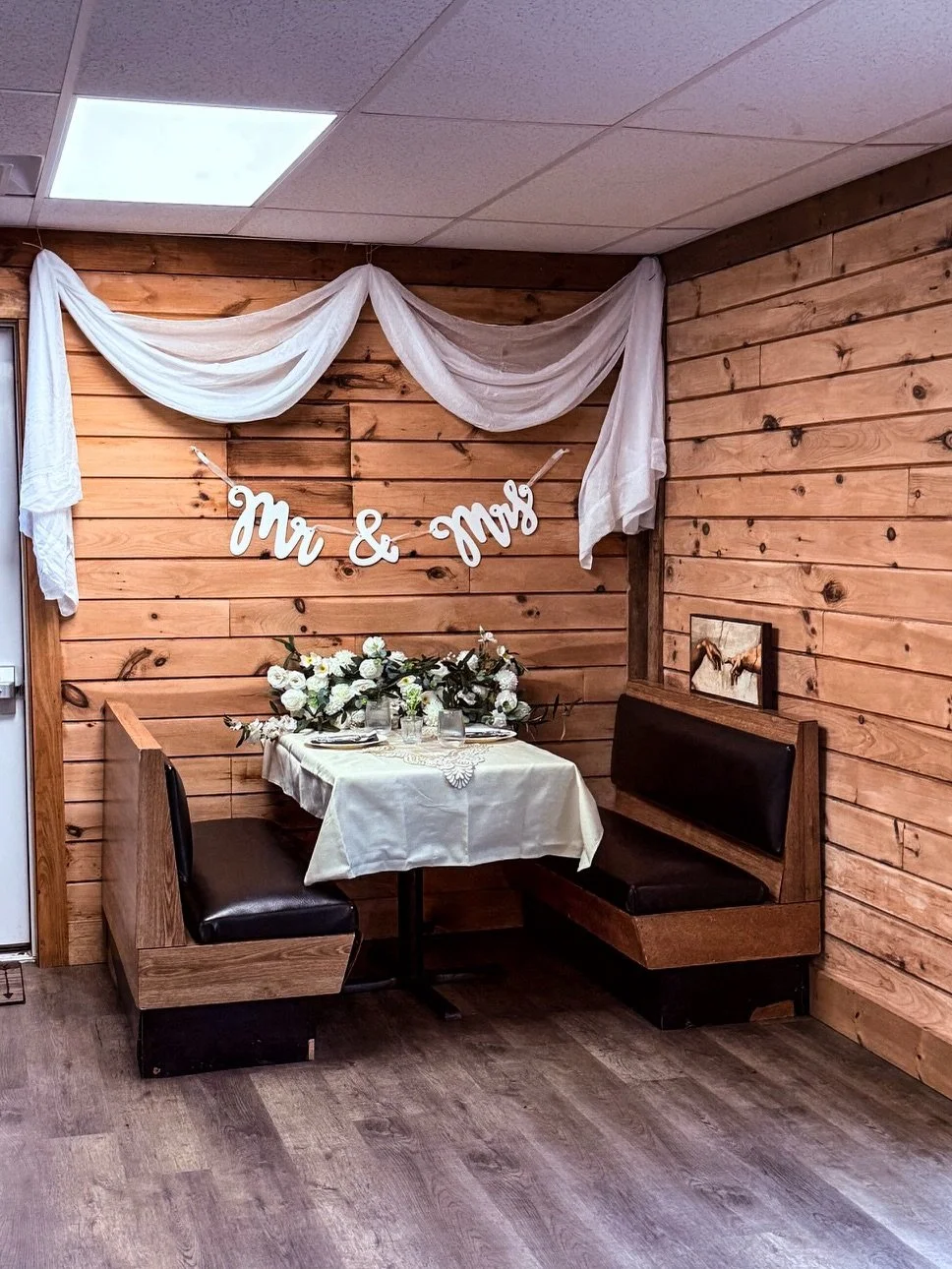 This sweet couple needed a last-minute save when their original venue fell through &mdash; and we couldn't have been happier to open our doors. Our social hall became the backdrop for one of the most intimate, joyful weddings we could have imagined.
