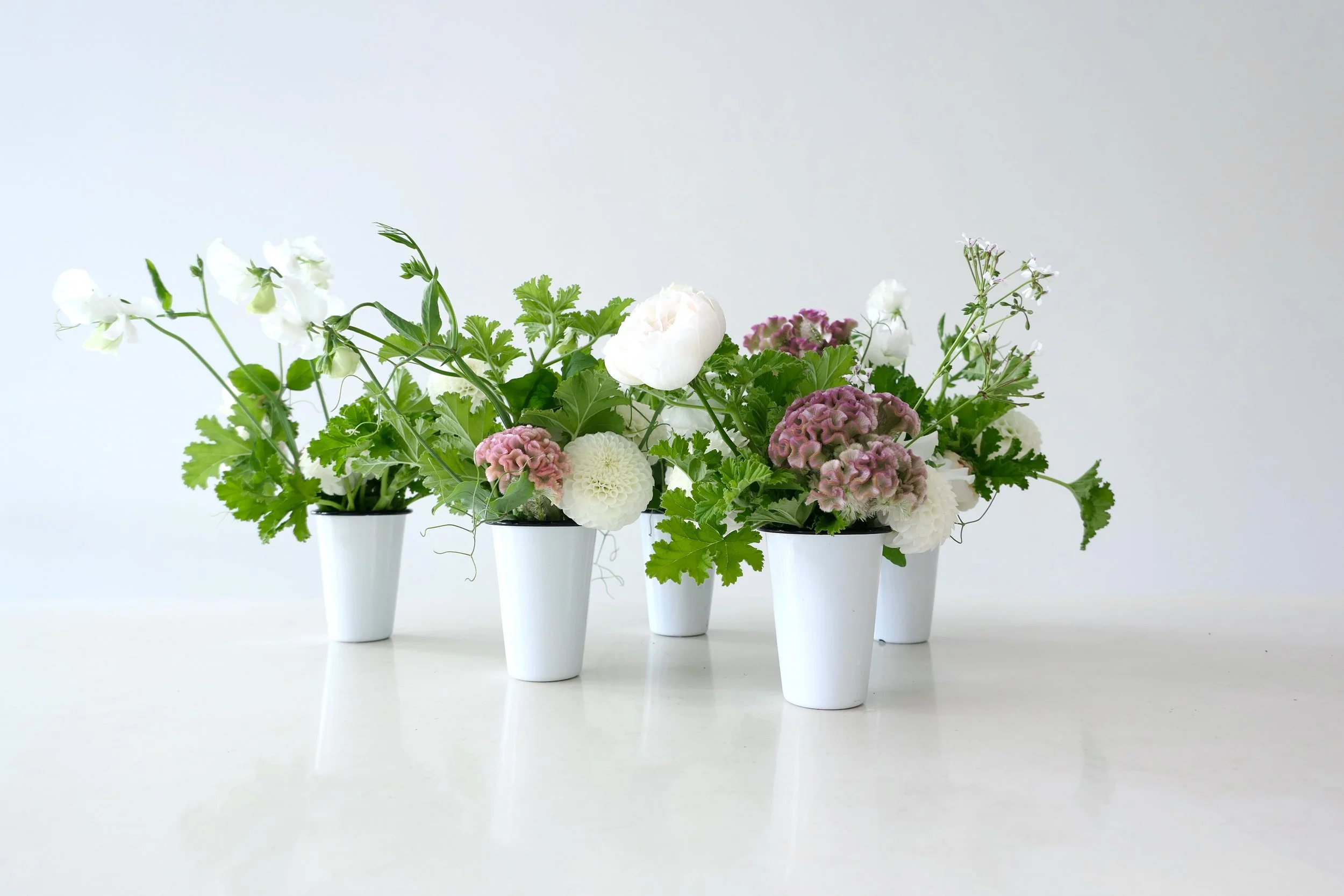 Shriners Children‘s flower sale fundraiser by Polly Flowers featuring rose scented geranium, coxcomb and dahlias