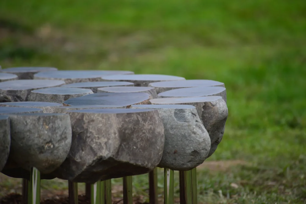 Black Forest + Stone Circle Bench, Ekene Ijeoma