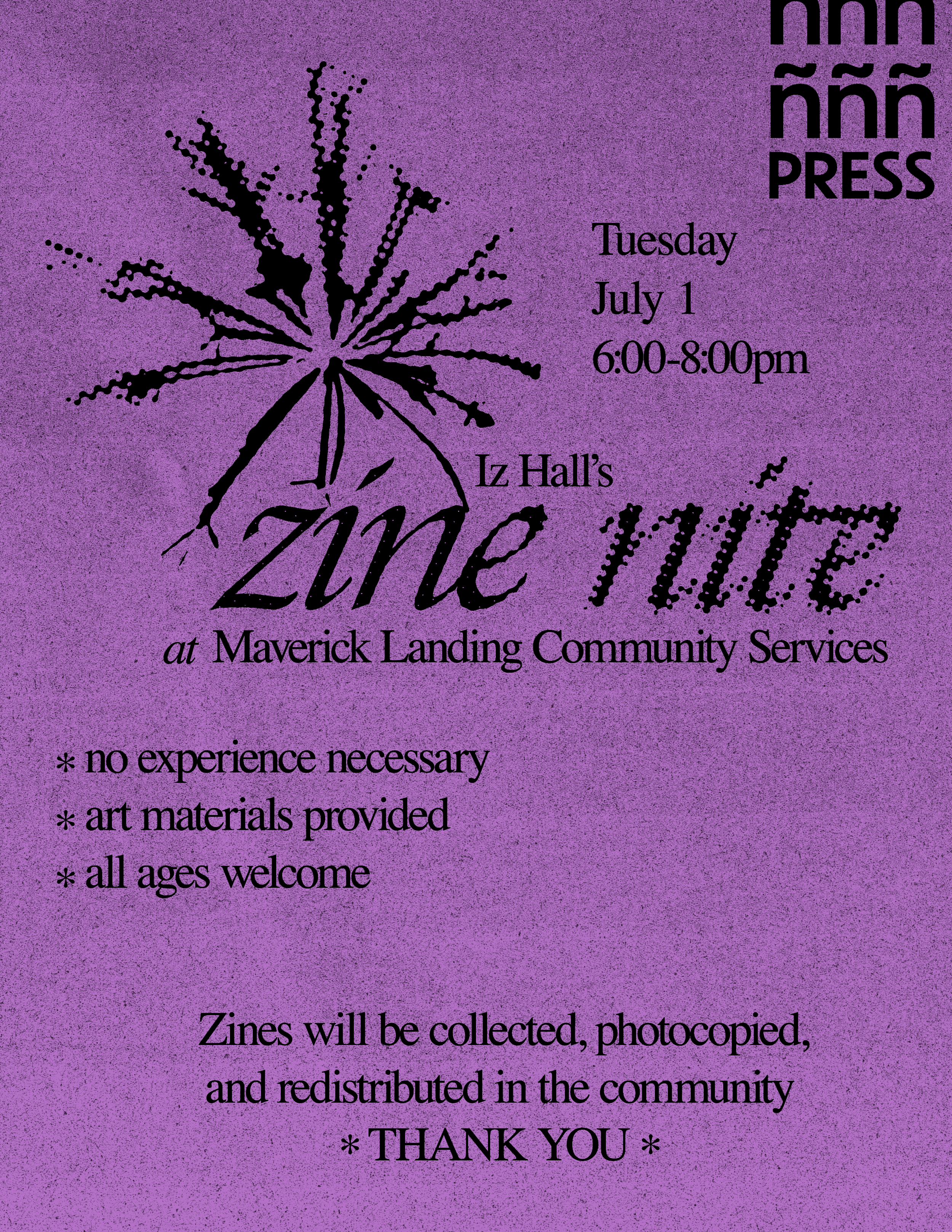 Ñ Press Zine Workshop