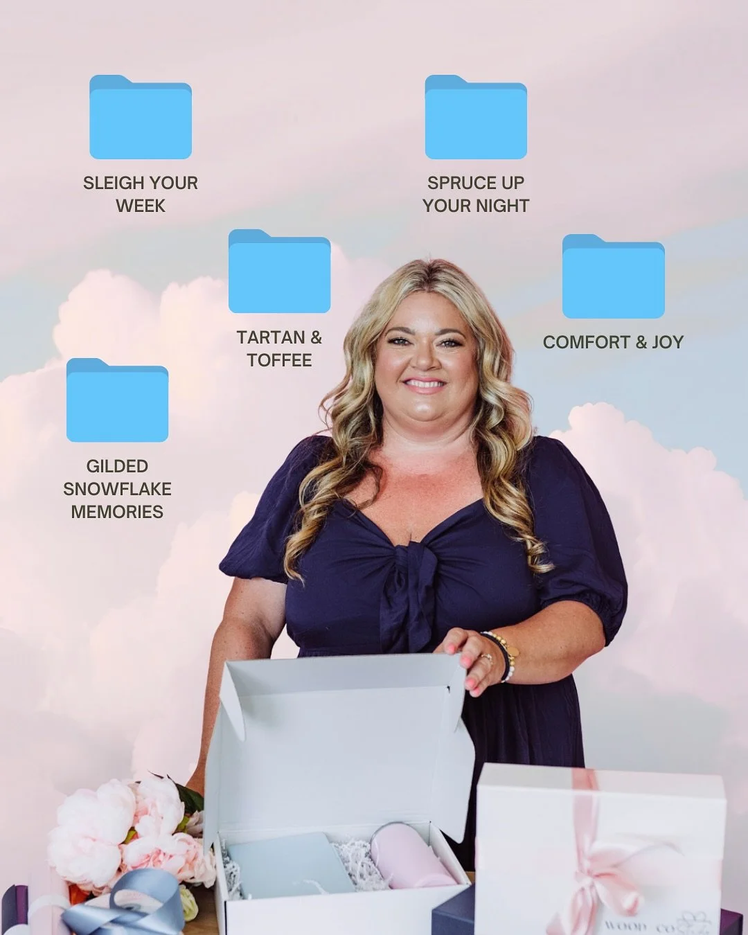 Your brand, tied up beautifully with a bow!

✨ Our second Holiday Catalog option is made for brands that want their gifts to feel just as polished as they look.

Each Branded &amp; Bowed gift set is curated in cheerful, seasonal palettes and finished