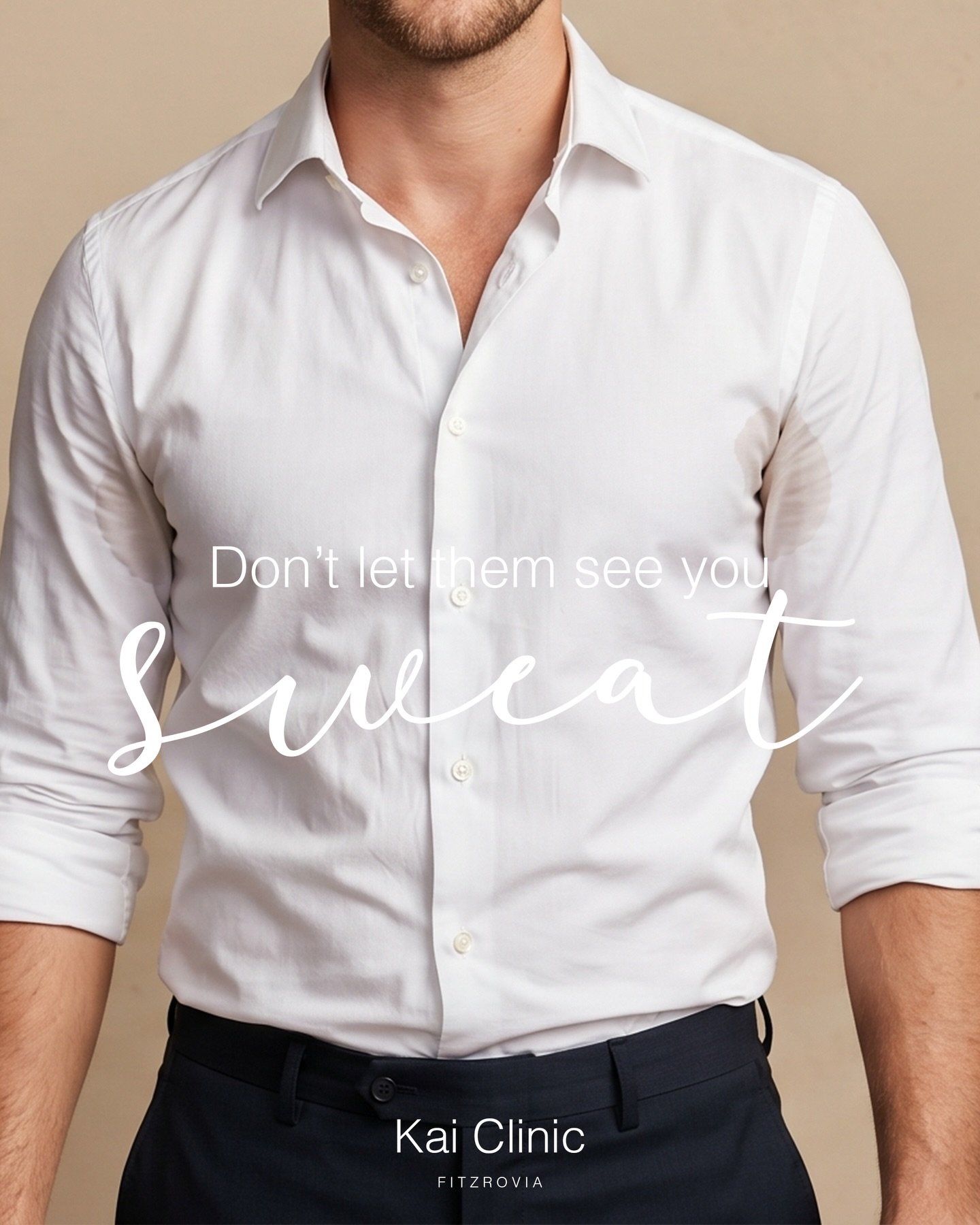 You&rsquo;re a 30 minutes pain-free injection treatment away from staying dry this summer. Visit www.clinickai.com/modify for more information.