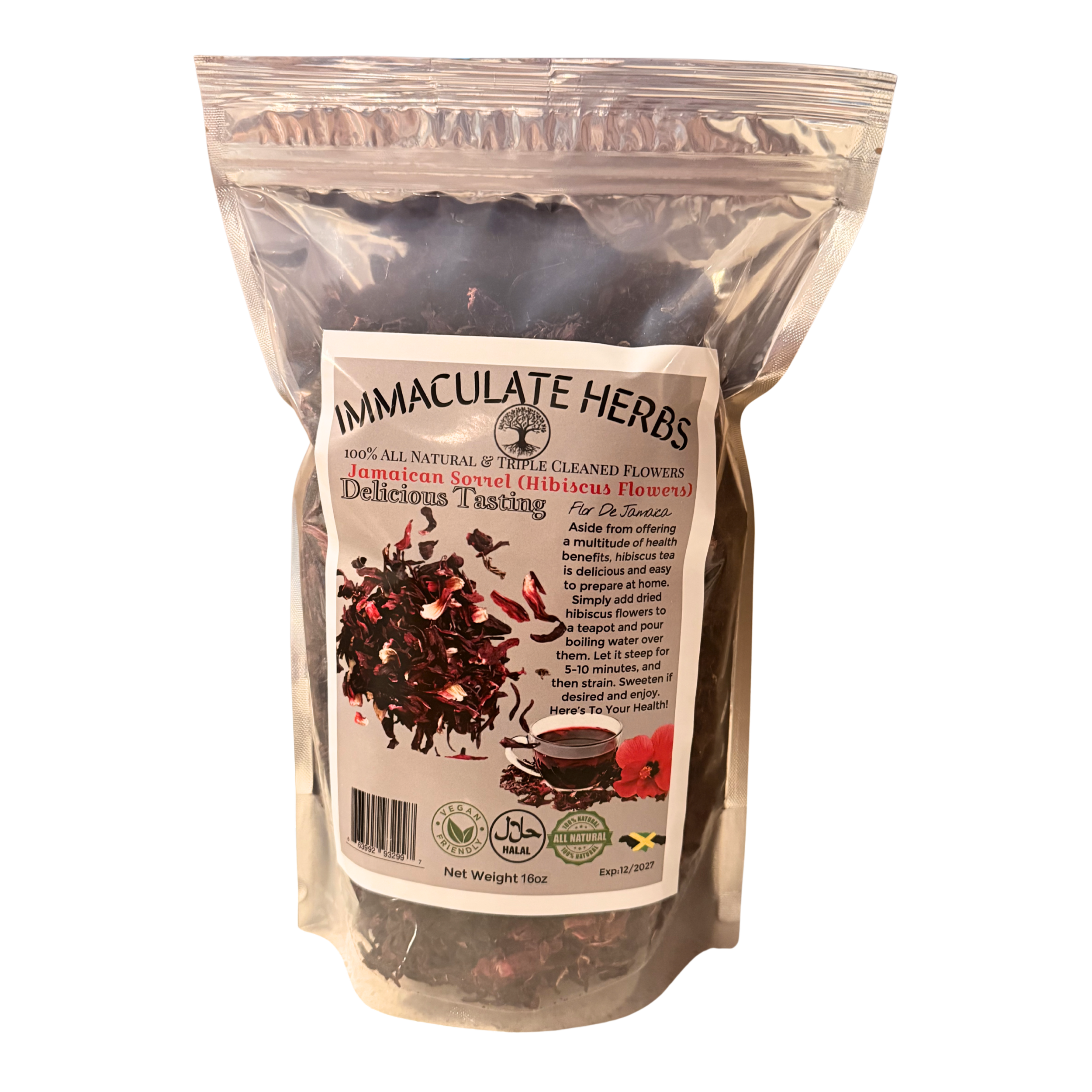 HIBISCUS FLOWERS (JAMAICAN SORREL)