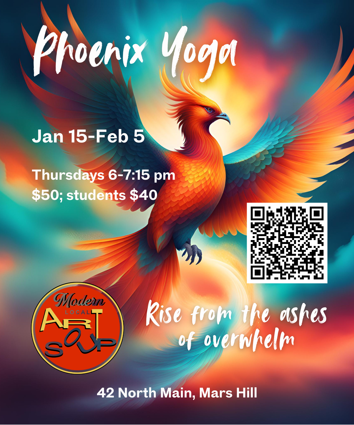 Phoenix Yoga (4 Thursdays, 1/15-2/5)