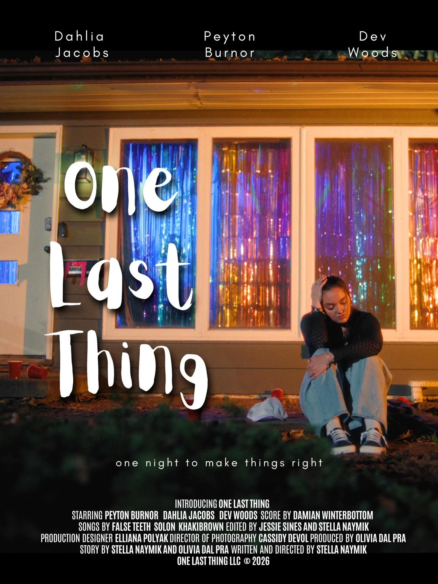 Poster drop for One Last Thing! Catch the film screening at the beginning of May, dates will be released soon! We can&rsquo;t wait🥰