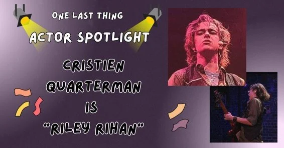 Introducing the rockstar himself, @cristien_quarterman as &ldquo;Riley Rihan&rdquo; in One Last Thing 🎸🌟