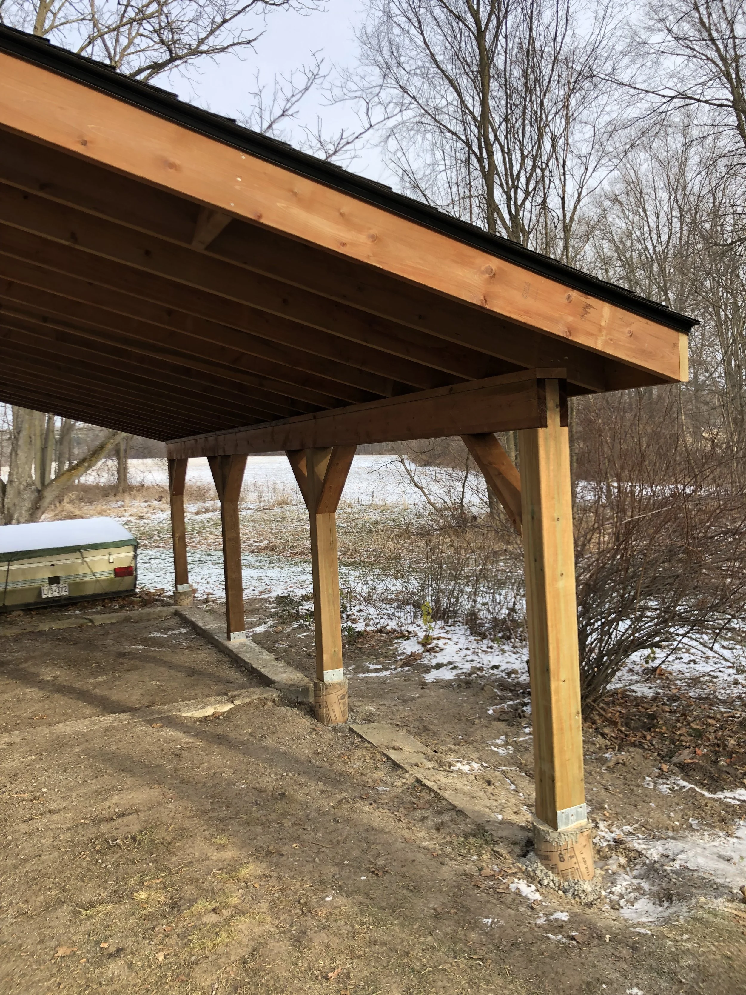 Car port build, Garage Builders, Belleville, Madoc, Quinte West