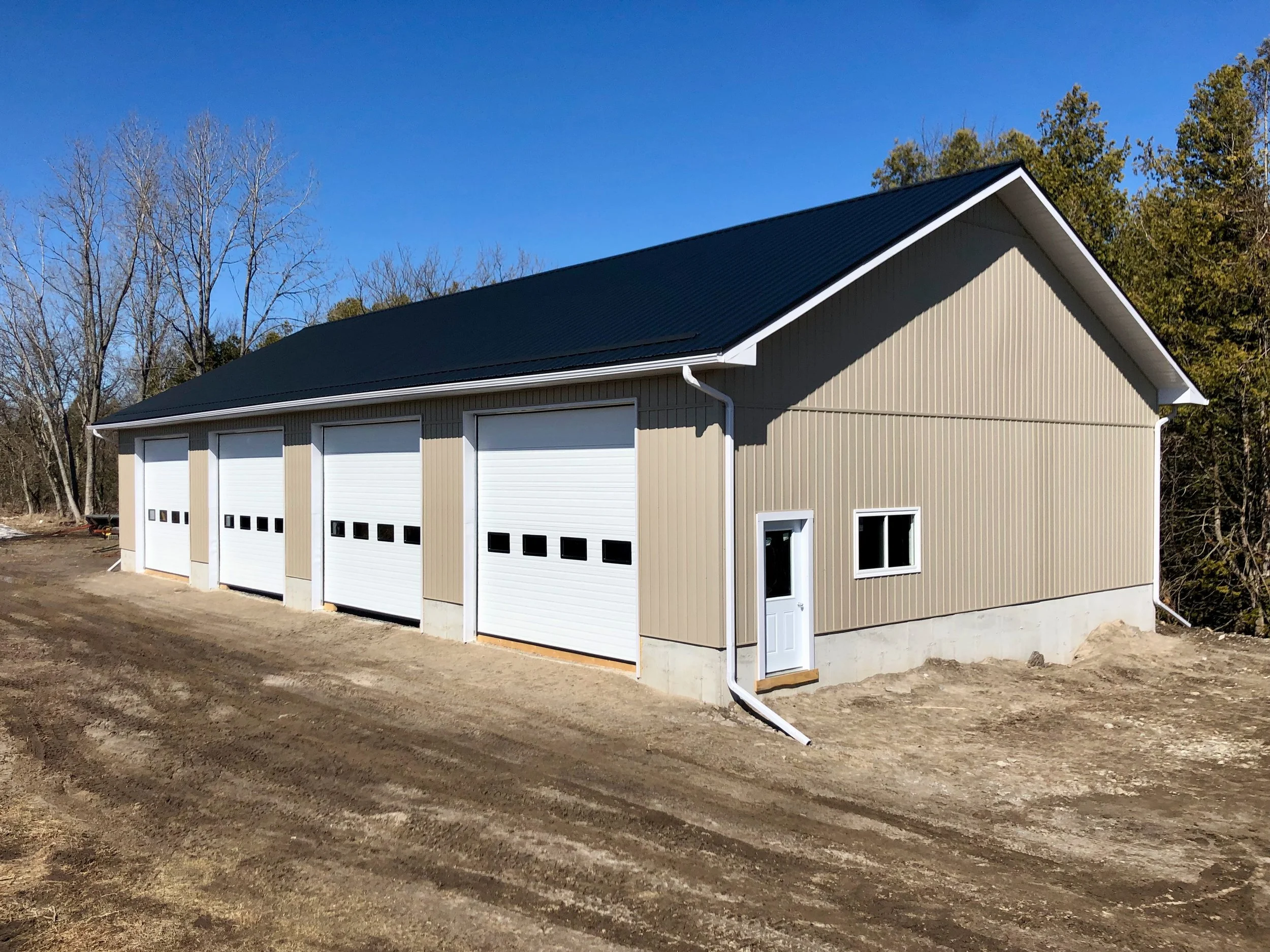 Custom Garage Build, Quinte West, Belleville, Madoc, 4 door garage