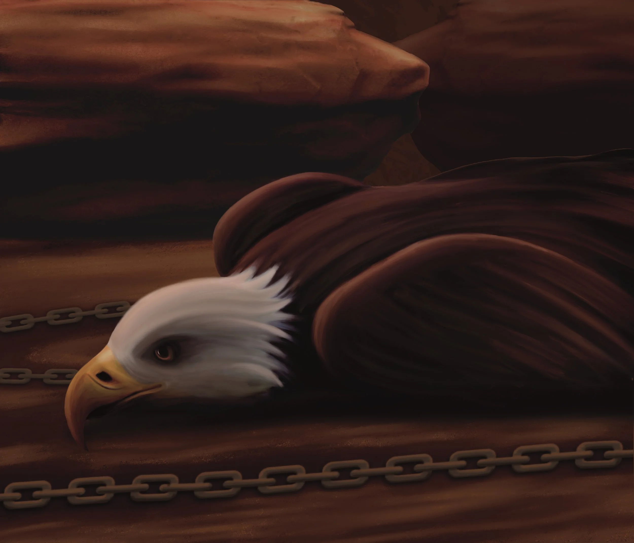 "Prometheus", Digital Illustration, 24"x28", 2024