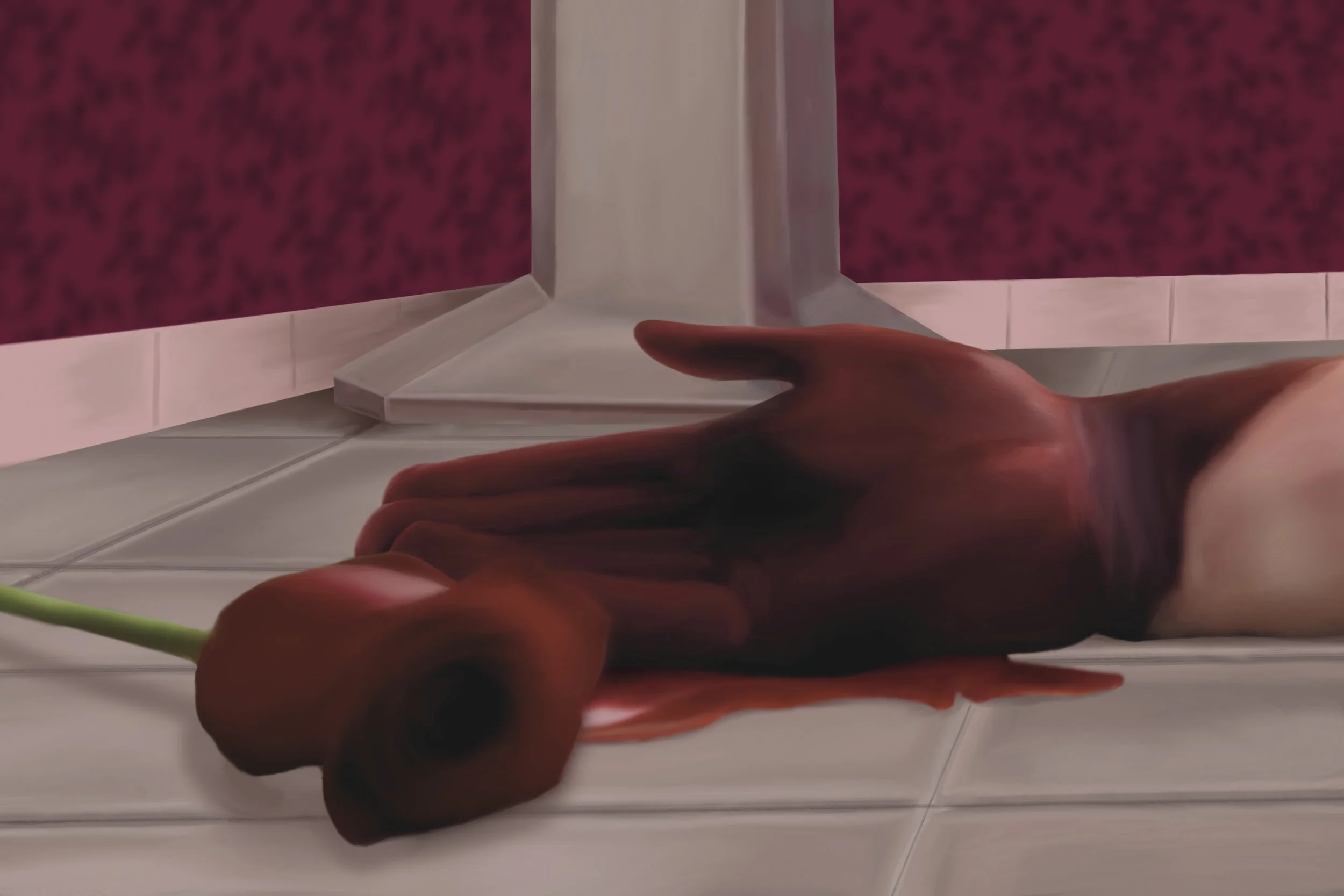 "Narcissus", Digital Illustration, 24"x36", 2024