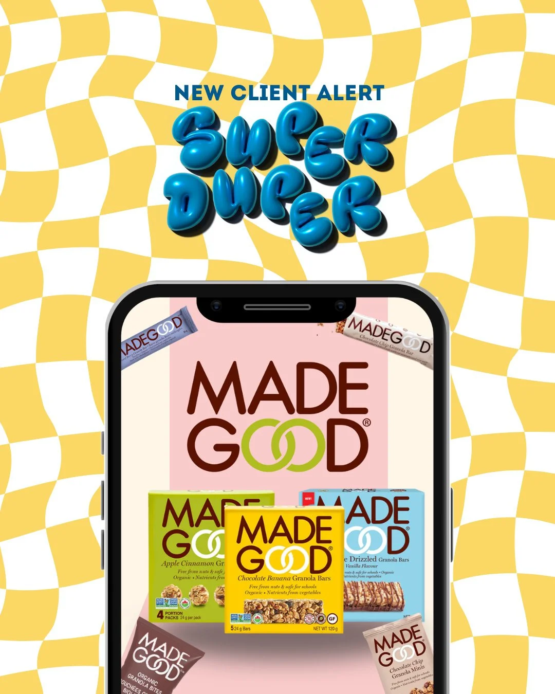 Looking for a snack? 🤭⁠
⁠
Super Duper is now serving up @MadeGoodFoods! From content creation to influencer partnerships, we&rsquo;re excited to cook up something special as they roll out some exciting news this spring ✨⁠
⁠
CPG brands: are you looki